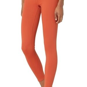 Madewell MWL High Rise Leggings Burnt Orange Rust Recycled Nylon Small